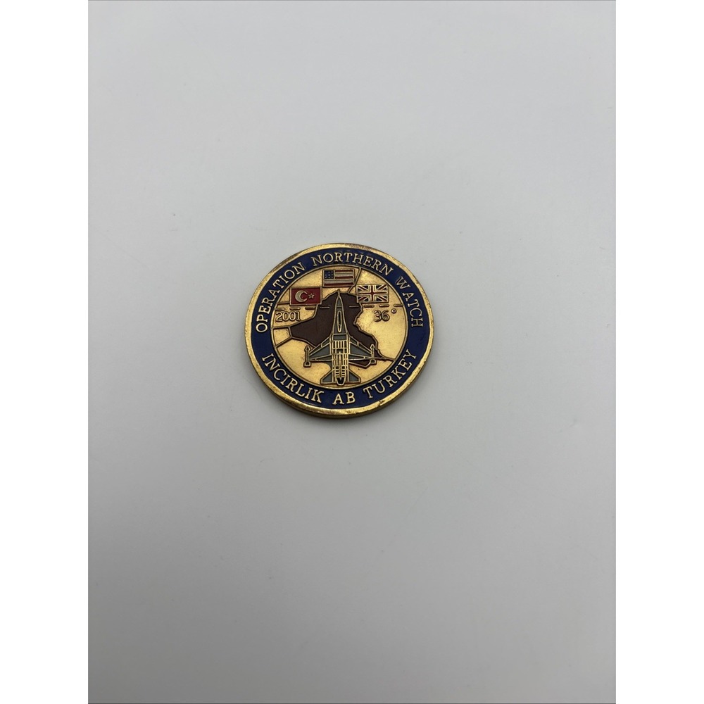 Operation Northern Watch Incirlik 14 EFS Fightin Samurai Challenge Coin Turkey